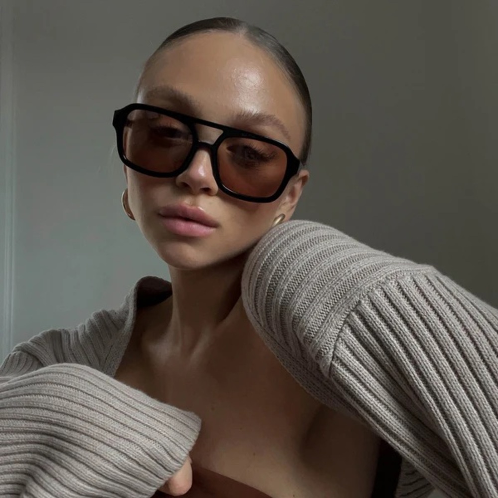 Vehla Dixie Sunglasses in Black/Toffee